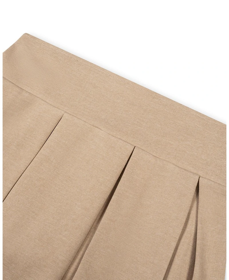 Hope & Henry Girls' 4-16 Pleated Ponte Skirt
