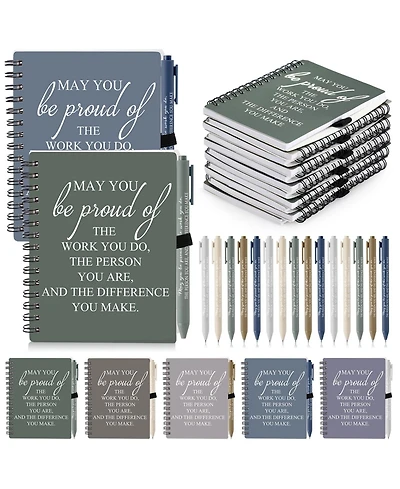 Danrong Bulk Employee Appreciation Gift Set Notebook and Pen 50 Sets