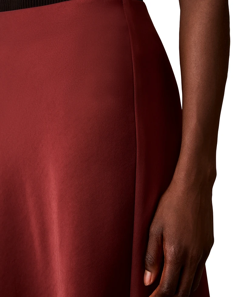 Calvin Klein Women's Pull-On Satin Maxi Skirt
