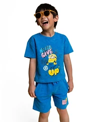 Minions Boys' 4-20 Graphic Washed T-Shirt and Shorts, 2-Piece Set