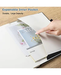 Danrong Hardcover Dotted Journal 3 Pack Thick No Bleed Paper Lay Flat Smooth Writing For Work School