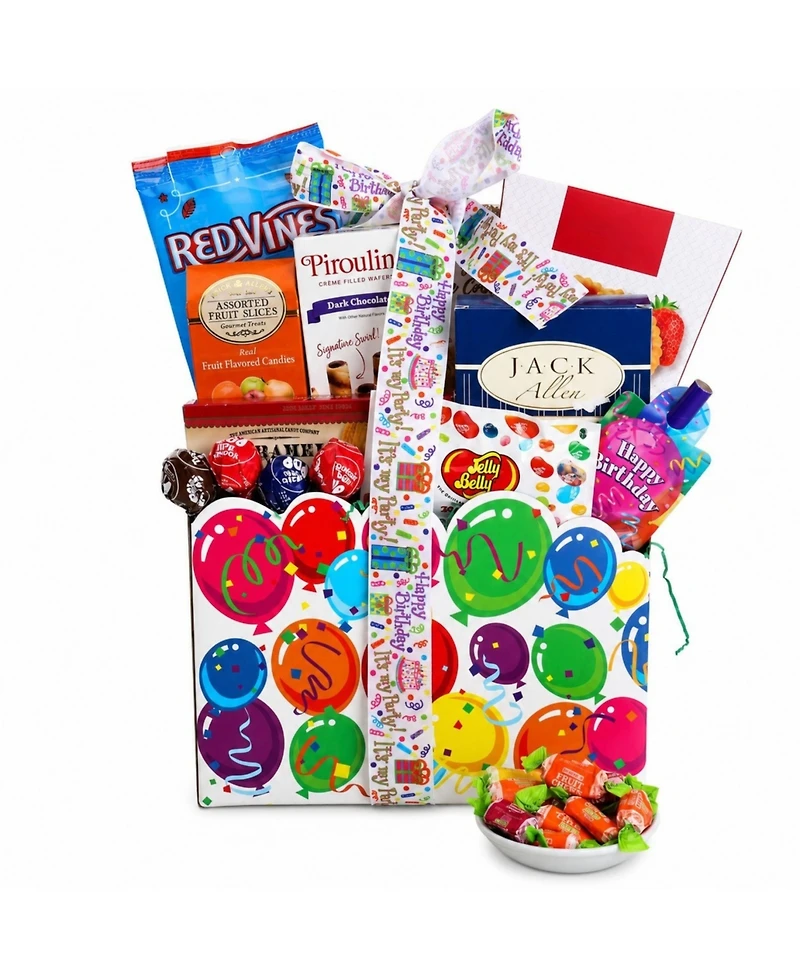 Beyond the Bow Gifts Birthday Cheer Gift Basket, 10-Pieces