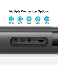 Cowin 120W Sound Bar with Subwoofer 5.0 Bluetooth Soundbar for Smart Tv, 2 in 1 Detachable Tv Sound Bar