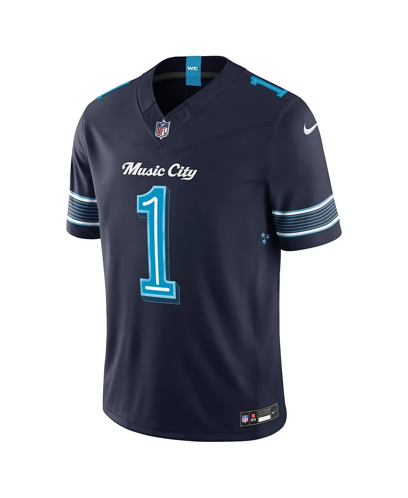 Nike Men's Cameron Ward College Navy Tennessee Titans 2026 Rivalries Collection Vapor F.u.s.e Stitched Limited Jersey