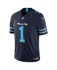 Nike Men's Cameron Ward College Navy Tennessee Titans 2026 Rivalries Collection Vapor F.u.s.e Stitched Limited Jersey