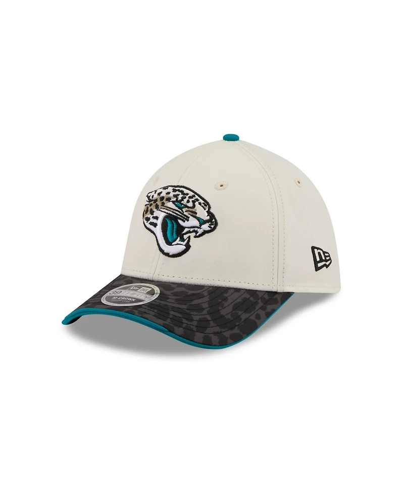New Era Men's Cream/Black Jacksonville Jaguars 2026 Rivalries Collection 39THIRTY Flex Hat