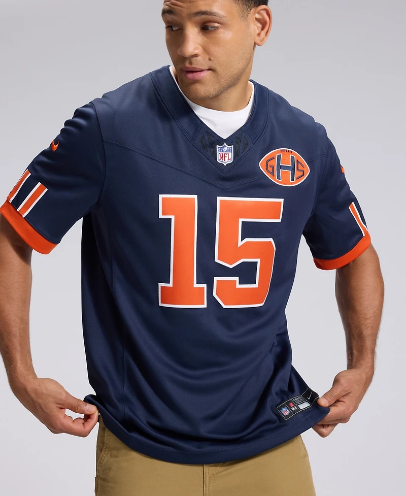 Nike Men's Rome Odunze Navy Chicago Bears 2026 Rivalries Collection Vapor F.u.s.e Stitched Limited Jersey