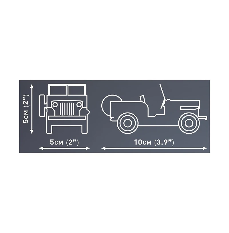Cobi Jeep Willys Cj-2A 111-Piece Building Set, Ages 6+