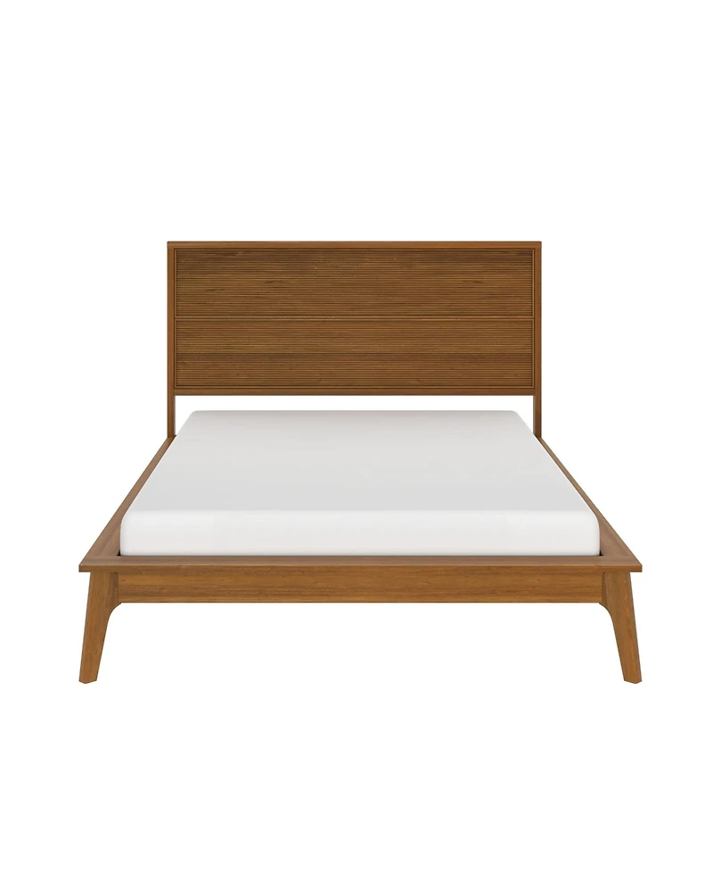 Plank+Beam Linea Tambour Full Bed, Pecan