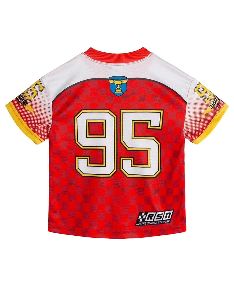Cars Lightning McQueen Boys' Athletic 2-Piece Tee and Joggers Set