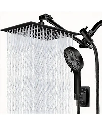 Cyqbd 10" Rain Shower Head With Handheld Spray Extension Arm Hose Set