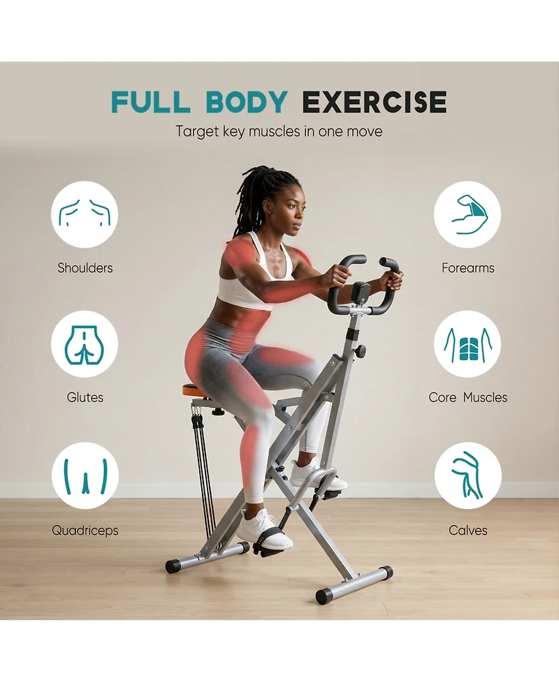 Zeny Foldable Home Squat Machine, 330lbs Weight Capacity, Adjustable Resistance Lower Body Trainer