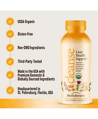 BioSchwartz Liver Support Supplement with Turmeric, Ginger, Milk Thistle, Artichoke and Dandelion, Citrus Flavor, 16 fl oz (3-Pack)