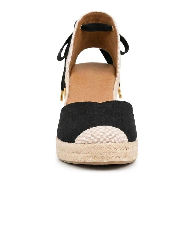 Menina Step Women's Jimena Mid Laces Espadrille Sandal