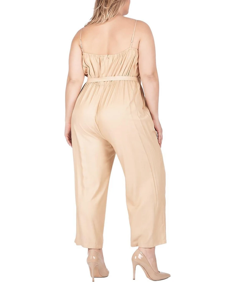 Standards & Practices Plus and Adjustable Strap High Waist Jumpsuit