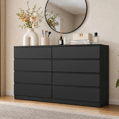 homfan 8 Drawer Dresser for Bedroom, Modern Chest of Drawers, Storage with Drawers Living Room, Hallway, Entryway, Bedroom