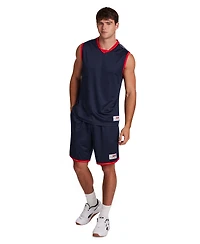 Reebok Men's United V-Neck Logo Jersey Tank