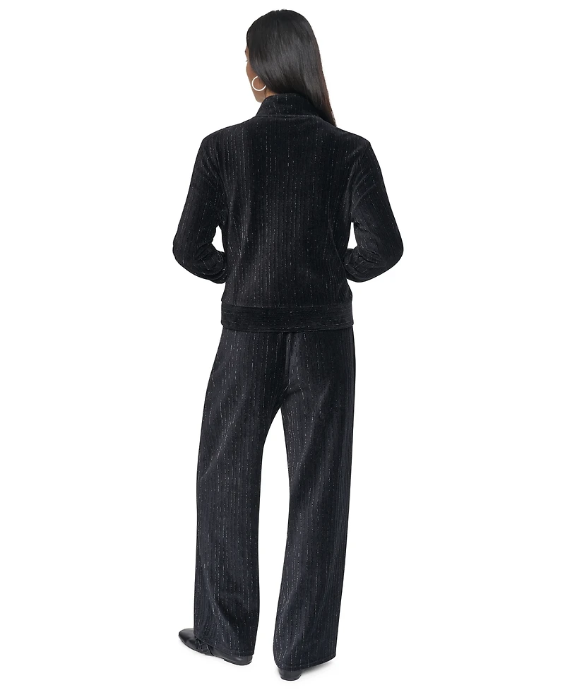 Dkny Women's Wide-Leg Velvet Pull-On Pants