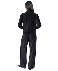 Dkny Women's Wide-Leg Velvet Pull-On Pants