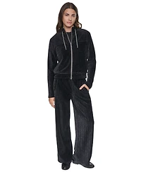 Dkny Women's Long-Sleeve Lurex Velvet Jacket