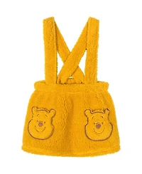 Winnie the Pooh Girls' 4-16 Long-Sleeve Suspender Tee and Skirt, 2-Piece Set
