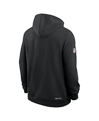 Nike Men's Black Chicago Bears 2026 Nfl Cruical Catch Sideline Dri-Fit Pullover Hoodie
