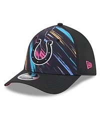 New Era Men's Black Indianapolis Colts 2026 Nfl Cruical Catch 39THIRTY M-Crown Stretch Hat