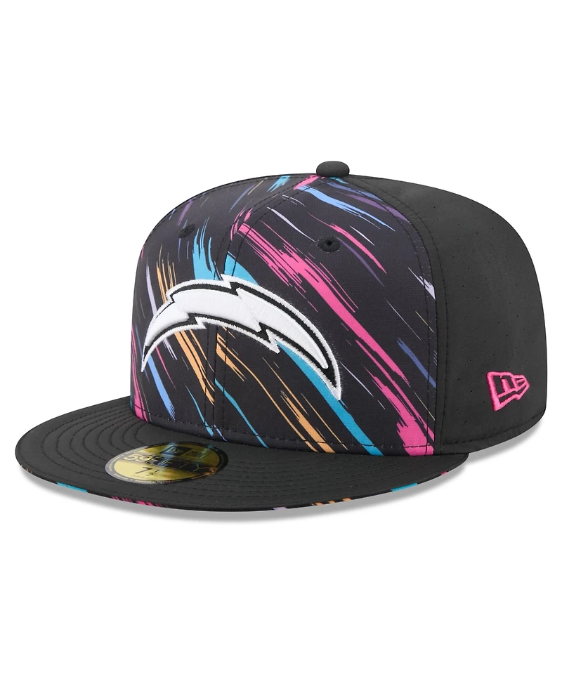 New Era Men's Black Los Angeles Chargers 2026 Nfl Cruical Catch 59FIFTY Fitted Hat