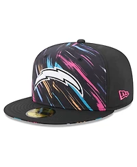 New Era Men's Black Los Angeles Chargers 2026 Nfl Cruical Catch 59FIFTY Fitted Hat