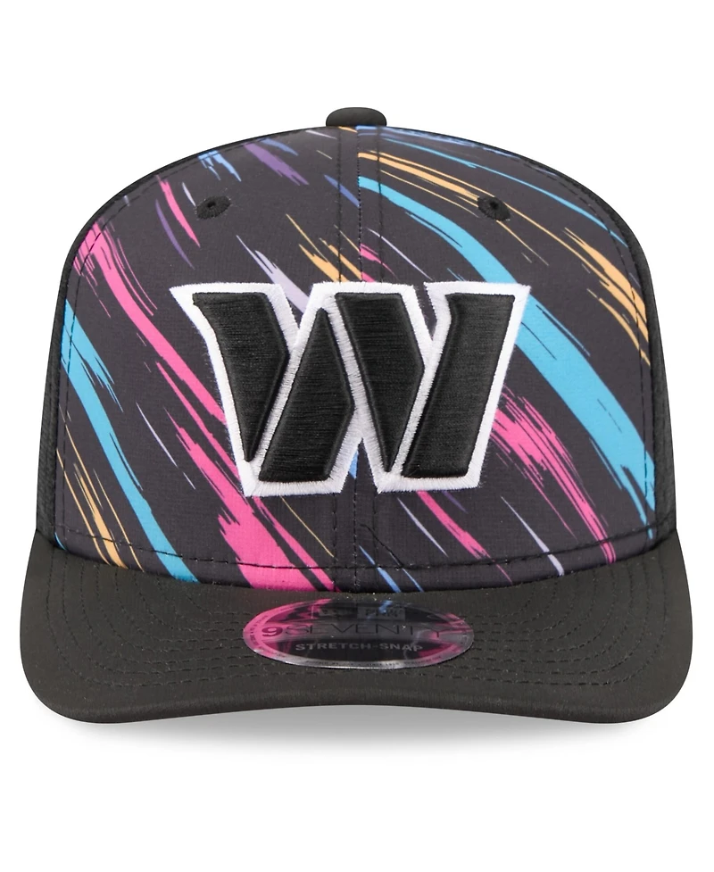 New Era Men's Black Washington Commanders 2026 Nfl Cruical Catch 9SEVENTY Adjustable Trucker Hat