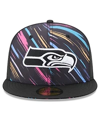 New Era Men's Black Seattle Seahawks 2026 Nfl Cruical Catch 59FIFTY Fitted Hat