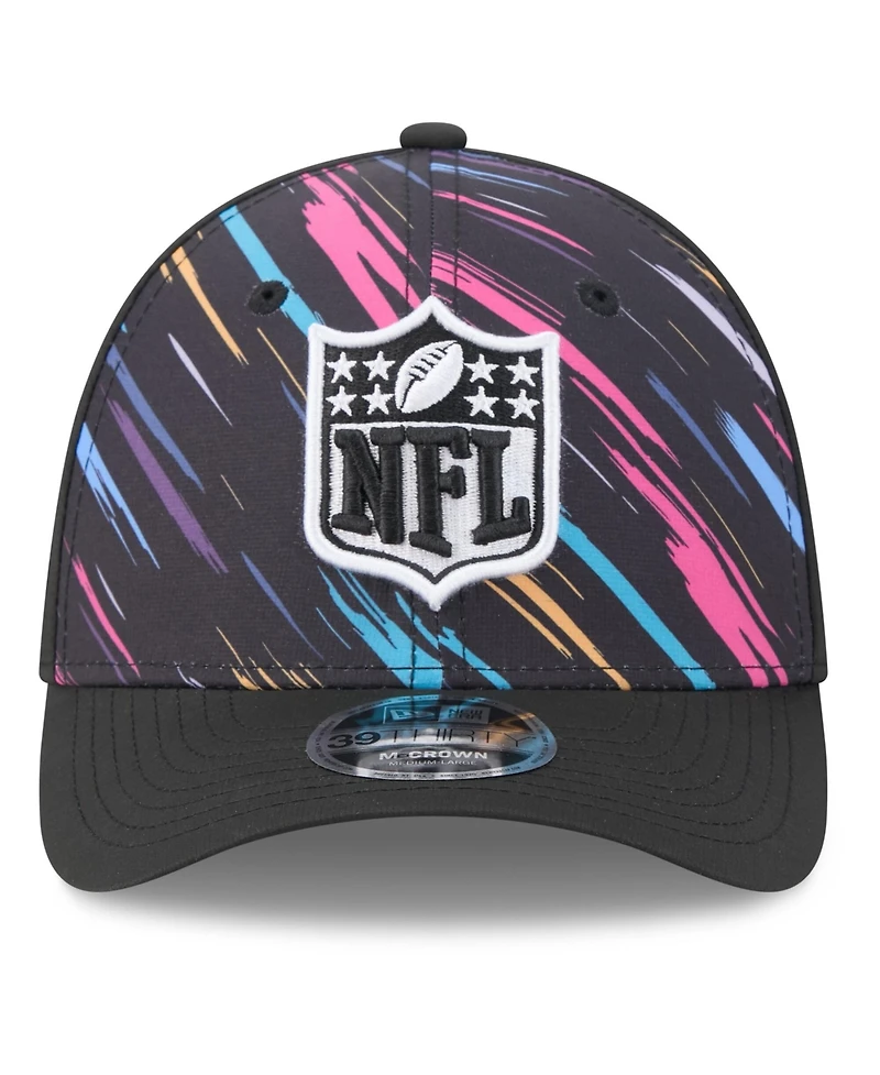 New Era Men's Black Shield Merchandise 2026 Nfl Cruical Catch 39THIRTY M-Crown Stretch Hat
