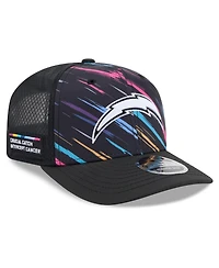 New Era Men's Black Los Angeles Chargers 2026 Nfl Cruical Catch 9SEVENTY Adjustable Trucker Hat