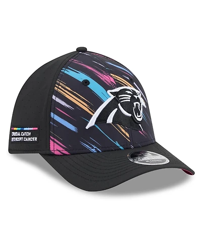New Era Men's Black Carolina Panthers 2026 Nfl Cruical Catch 39THIRTY M-Crown Stretch Hat