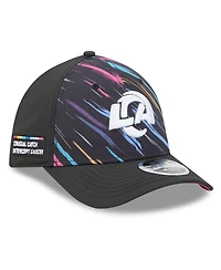 New Era Men's Black Los Angeles Rams 2026 Nfl Cruical Catch 39THIRTY M-Crown Stretch Hat