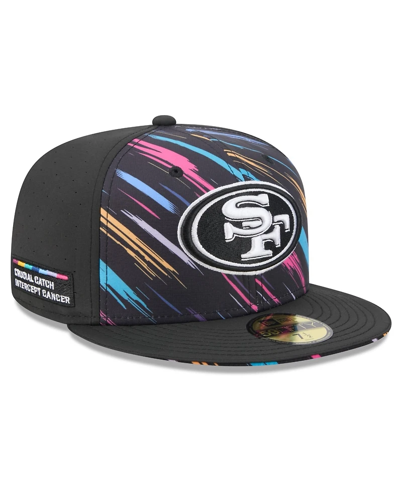 New Era Men's Black San Francisco 49ers 2026 Nfl Cruical Catch 59FIFTY Fitted Hat
