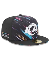 New Era Men's Black Los Angeles Rams 2026 Nfl Cruical Catch 59FIFTY Fitted Hat