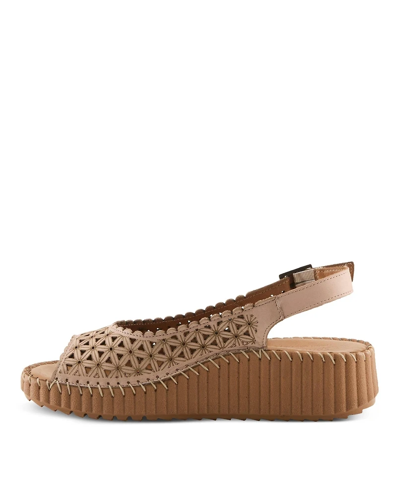 Spring Step Women's Rowyn Slingback Wedge with Cushioned Insole
