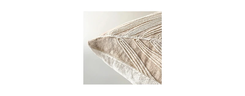 Z Gallerie Frond Embroidered Bead Pillow 20"