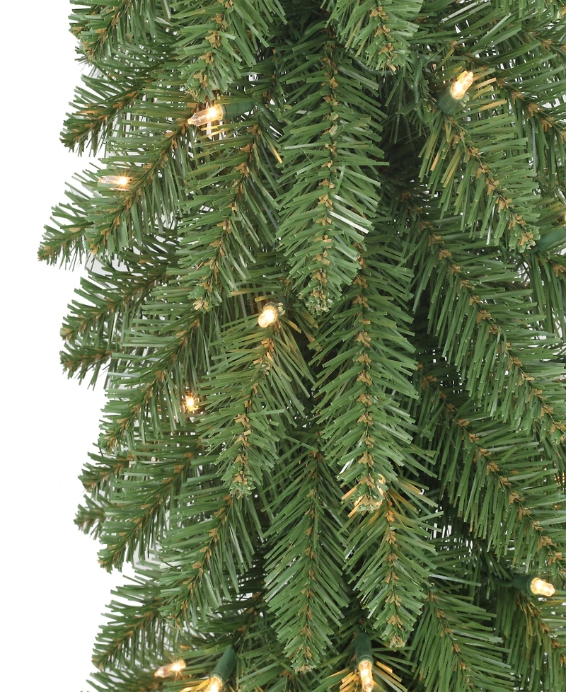Puleo International 5' Pre-Lit Alpine Pencil Christmas Tree