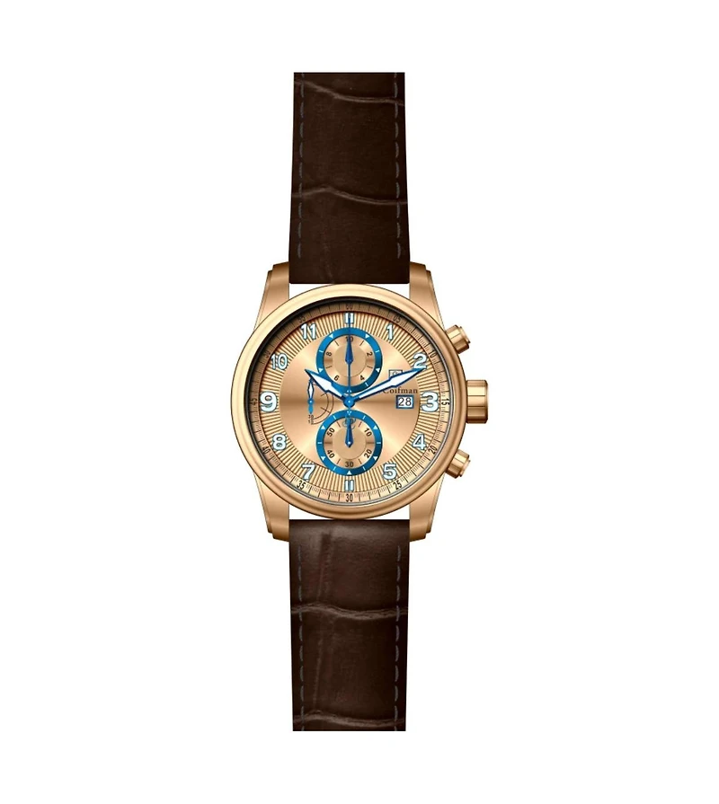 Invicta S.Coifman SC0088 Men's Chronograph Dial Leather Strap Watch