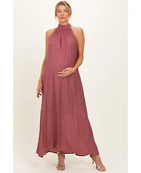 Pinkblush Maternity Halter Maxi Dress