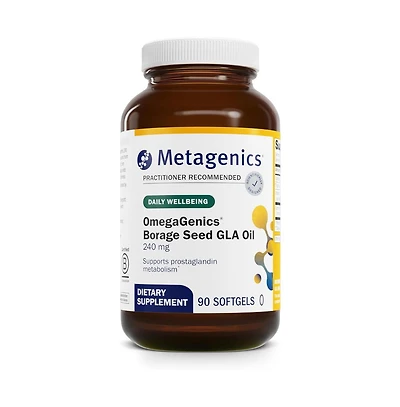 Metagenics OmegaGenics Borage Seed Gla Oil 240 mg - Gamma-Linolenic Acid (Gla) Supplement - Supports Cellular, Skin and Heart Health