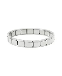 Steve Madden Cubic Zirconia Silver-Tone Stretch Bracelet