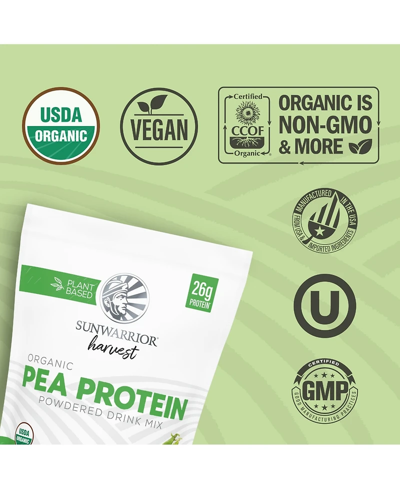 Sunwarrior Harvest Pea Protein Powder 1225 Gram pouch