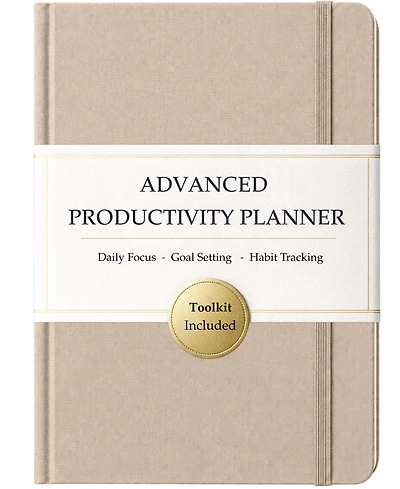 Danrong Undated Daily Weekly Monthly Productivity Planner Time Blocking Goal Setting Habit Tracking