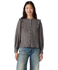 Levi's Women's Jessie Western Plaid Flannel Blouse
