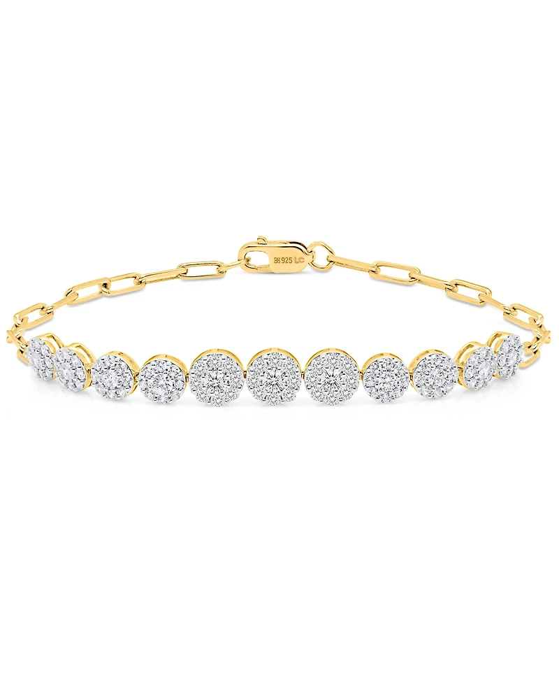 Forever Grown Diamonds Lab-Grown Diamond Tennis Bracelet (2 ct. t.w.) Sterling Silver