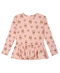 Winnie the Pooh Toddler Girls Ribbed Long Sleeve Tee and Pants Set