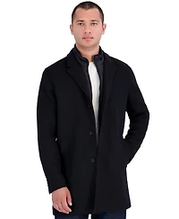 Michael Kors Men's Regular-Fit Wool-Blend Twill Car Coat